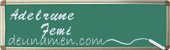 Adelrune Femi Visitenkarte